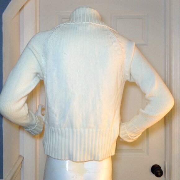 Frost Brand (Faherty) XL Cotton Sweater, Cabincore, Y2K, Gen Z, Valley Girl Chic - Picture 3 of 5